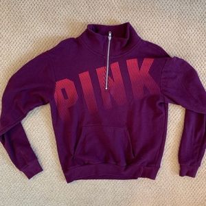 Pink VS quarter zip